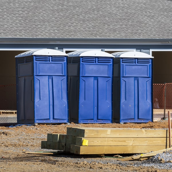 is there a specific order in which to place multiple porta potties in Ham Lake Minnesota